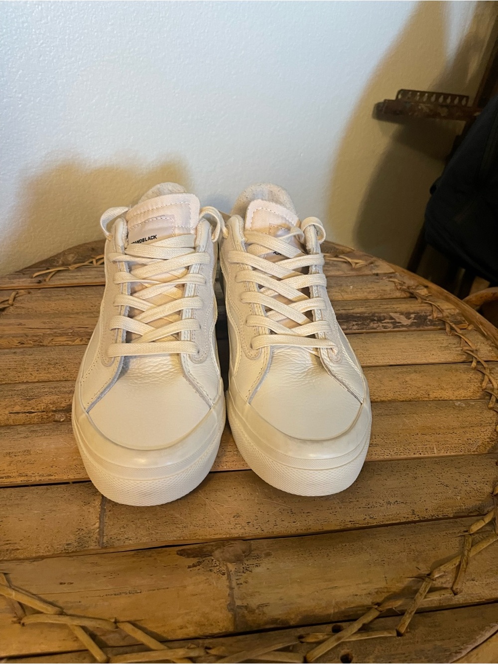 Brandblack Cream White Low-Top Shoe Interior